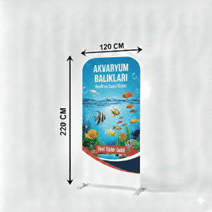 120×220 cm Tekstil Rollup Banner