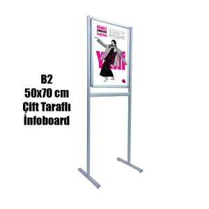 B2 İnfoboard Çift Taraflı 50×70 cm