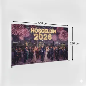 550×230 cm Düz Tekstil Backdrop