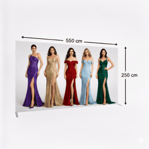 550×250 cm Düz Tekstil Backdrop