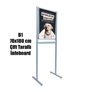 B1 İnfoboard Çift Taraflı 70×100