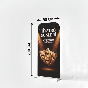 90×200 cm Tekstil Rollup Banner
