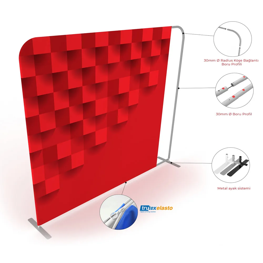 400×230 cm Düz Tekstil Backdrop