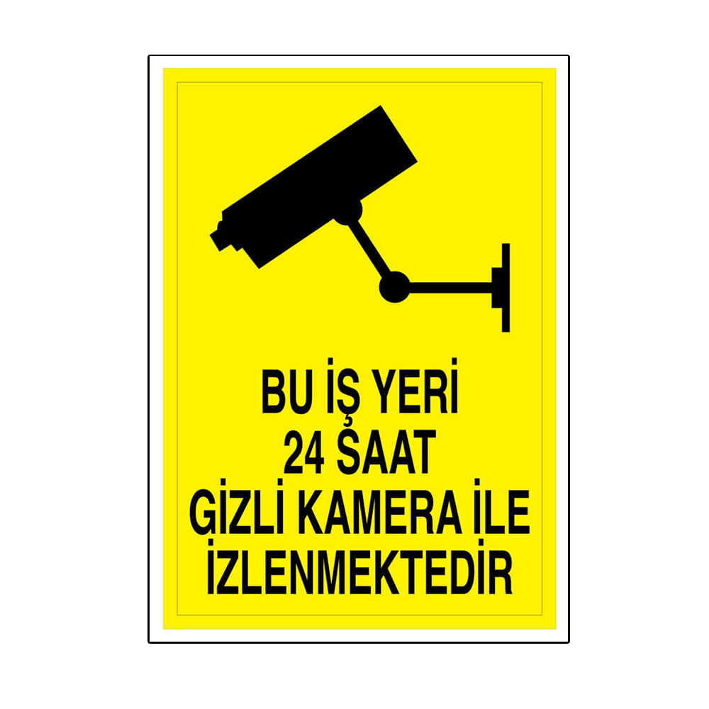 kamera20ile20izlenmektedir-1000x1000-1 Dikkat 7-24 Kamera İle İzlenmektedir Uyarı Levhası