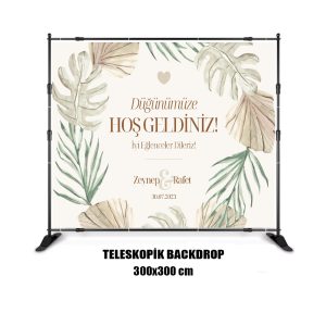 M Teleskopik Backdrop Stand 300×300